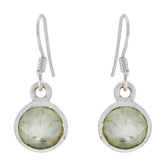 Chen Green Solitaire Earrings for Every Occasion Prehnite Green Dangle