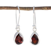 Chen Red Dangle Earrings for Vibrant Everyday Style Garnet Red Dangle