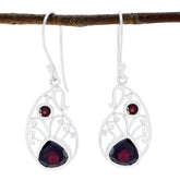 Chloe Red Dangle Earrings for Stylish Elegance Garnet Red Dangle