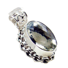 Sophia Chunky Gemstone Pendant in Silver Setting