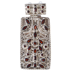 Ida Chunky Pendant Necklace India - Statement Jewelry Garnet Red Red