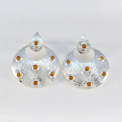 Xiu Chunky Stud Earrings with Vibrant Gemstones