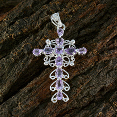 Clara Purple Armor Pendant - Stunning Silver Jewelry