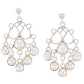 Clara White Dangle Earrings for Everyday Glam Pearl White Dangle