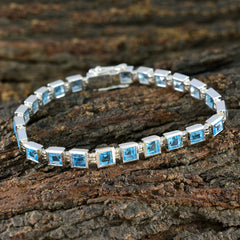 Olivia Classic Blue Tennis Bracelet for Glamorous Style