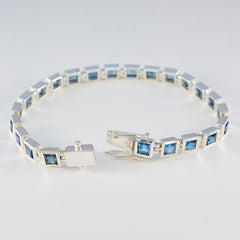 Riley Classic Blue Tennis Bracelet for Glam Style