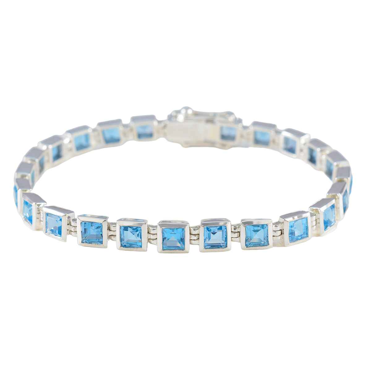 Olivia Classic Blue Tennis Bracelet for Glamorous Style Blue Topaz Blue