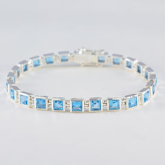 Olivia Classic Blue Tennis Bracelet for Glamorous Style