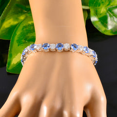 Anna Classic Blue Tennis Bracelet for Everyday Glam