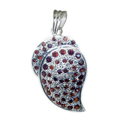Natalie Classic Fairytale Jewelry Pendant Garnet Red Red