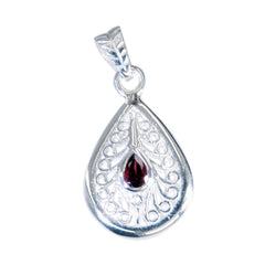 Isla Classic Gemstone Necklace for Everyday Elegance Garnet Red Red