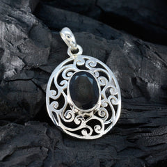 Emily Classic Gemstone Pendant in Silver Design
