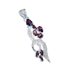 Putri Classic Red Pendant Necklace - Stunning Gemstone Design