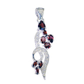 Putri Classic Red Pendant Necklace - Stunning Gemstone Design Garnet Red Red