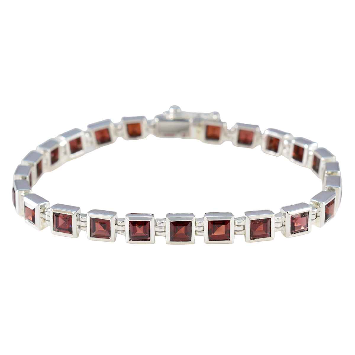 Penelope Classic Red Tennis Bracelet for Everyday Glam Garnet Red