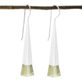 Genesis Classic Solitaire Dangle Earrings for Elegance Lemon Quartz Yellow Dangle