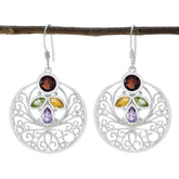 Katarina Colorful Dangle Earrings with Gemstone Accents Multi multicolor Dangle