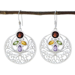 Katarina Colorful Dangle Earrings with Gemstone Accents Multi multicolor Dangle