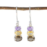 Zoe Colorful Gemstone Earrings for Any Occasion Multi multicolor Dangle