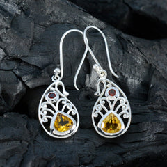 Emilia Colorful Gemstone Earrings in Silver Design