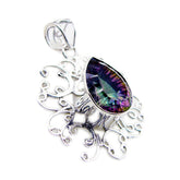 Isabelle Colorful Gemstone Pendant Online - Unique Design Mystic Quartz multicolor Multicolor