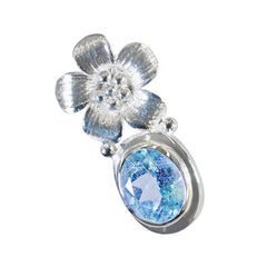 Amanda Colorful Gemstone Pendant with Floral Design