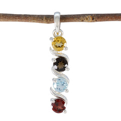 Zoe Colorful Pendant for Gifts - Gemstone Delight Multi Stone multicolor Multicolor