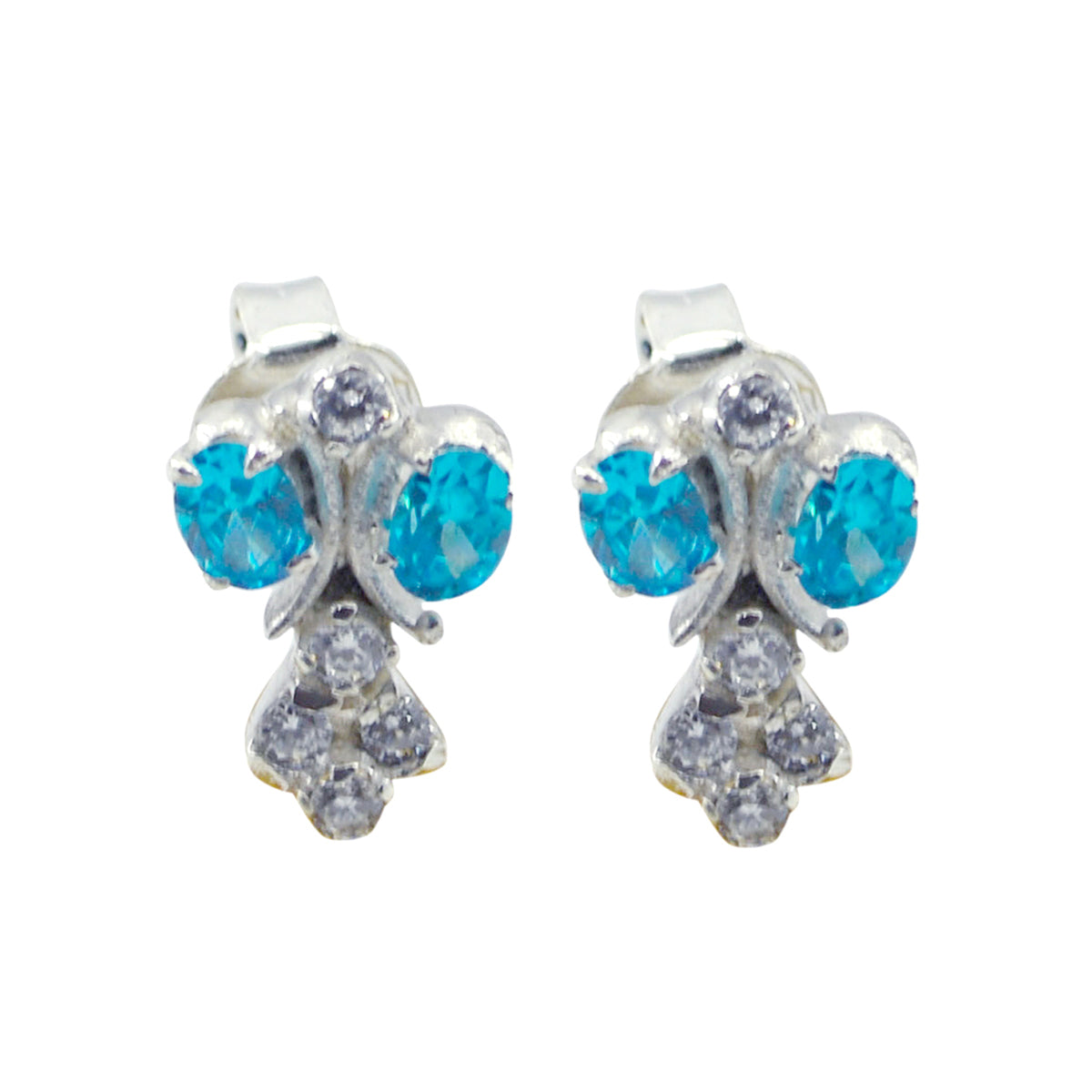 Micaela Colorful Stud Earrings for Women - Stylish & Chic Multi CZ multicolor Stud