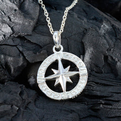 Yasmine Sophisticated Slim Pendant Compass Design