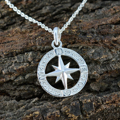 Yasmine Sophisticated Slim Pendant Compass Design
