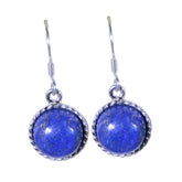 Constanza Blue Dangle Earrings for Everyday Glam Lapis Lazuli Blue Dangle