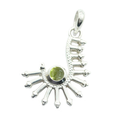 Constanza Pendant for Weddings with Green Gemstone