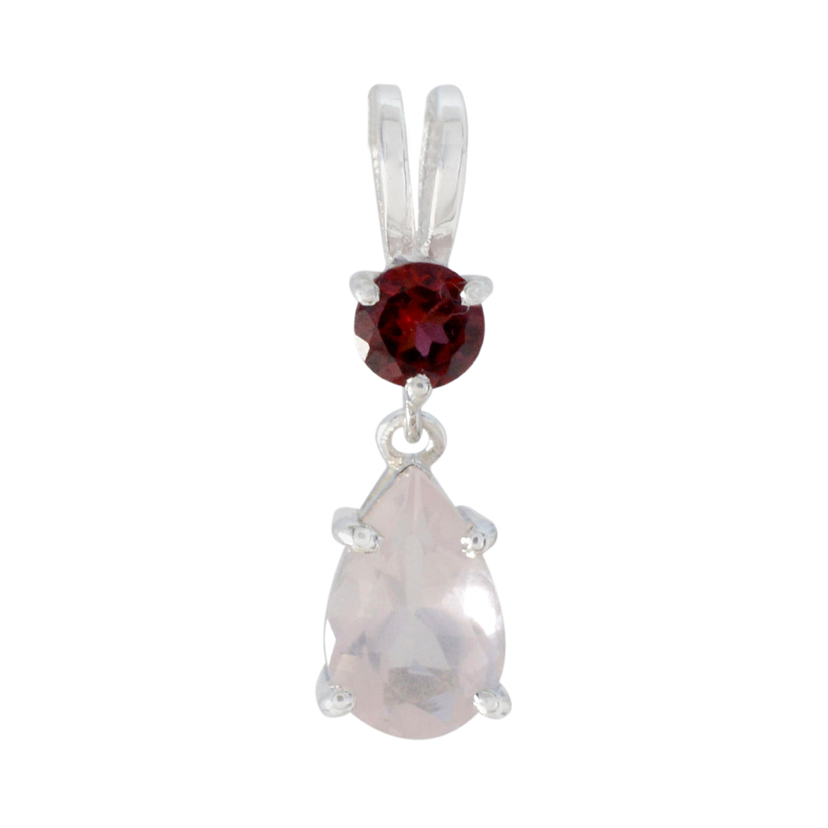Haruka Contemporary Minimalist Pendant with Gemstone Multi Stone multicolor Multicolor