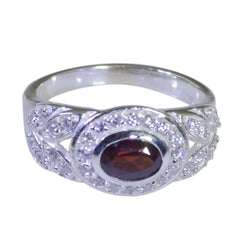 Agustina Contemporary Red Halo Ring