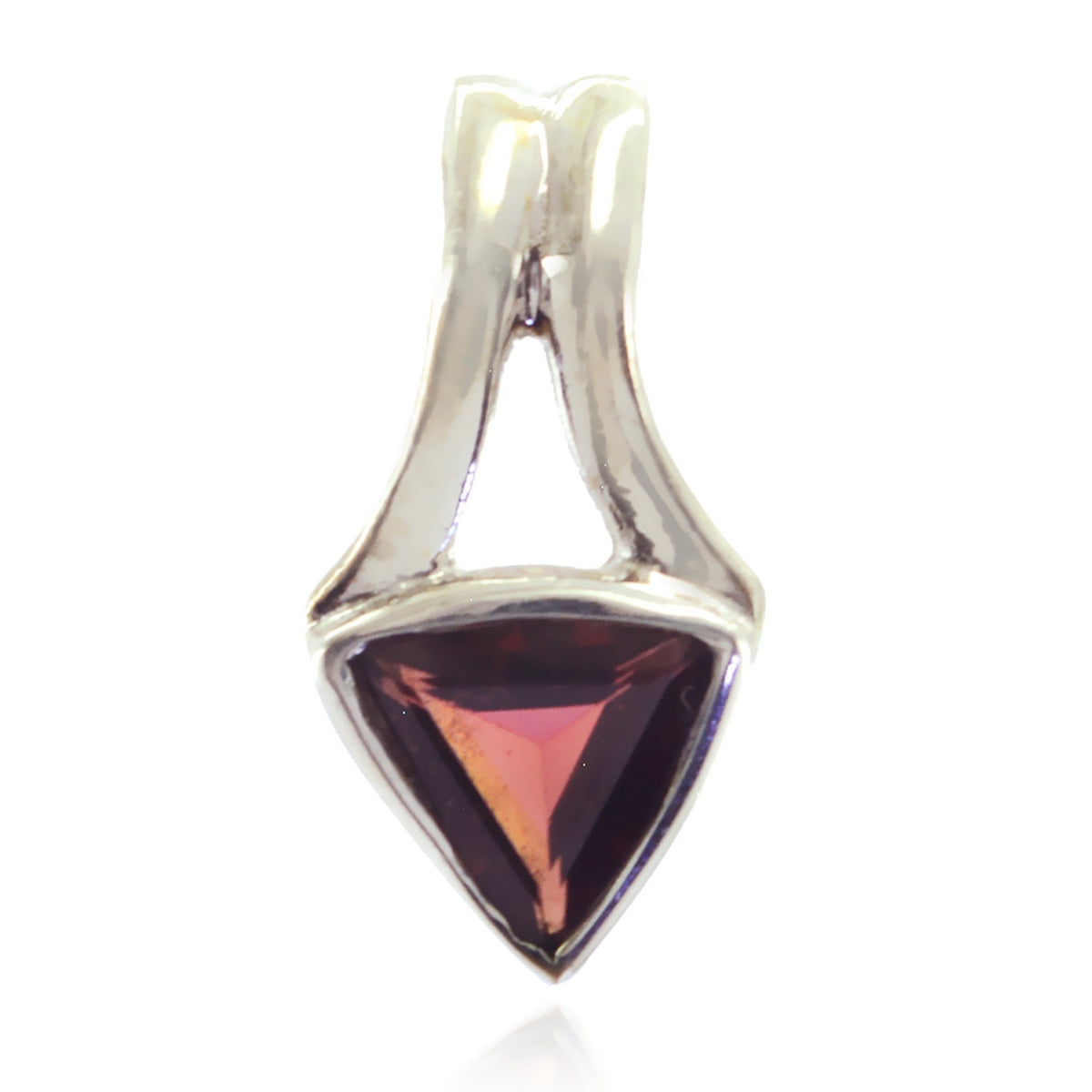 María Contemporary Red Pendant for Everyday Elegance Garnet Red Red