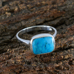 Zazlle Contemporary Turquoise Solitaire Ring