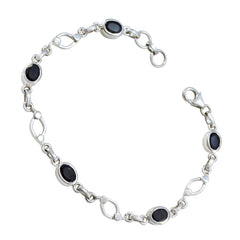 Ella Dainty Black Link Bracelet for Everyday Glam