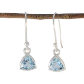 Aria Dainty Blue Earrings Fashion for Everyday Glam Blue Topaz Blue Dangle