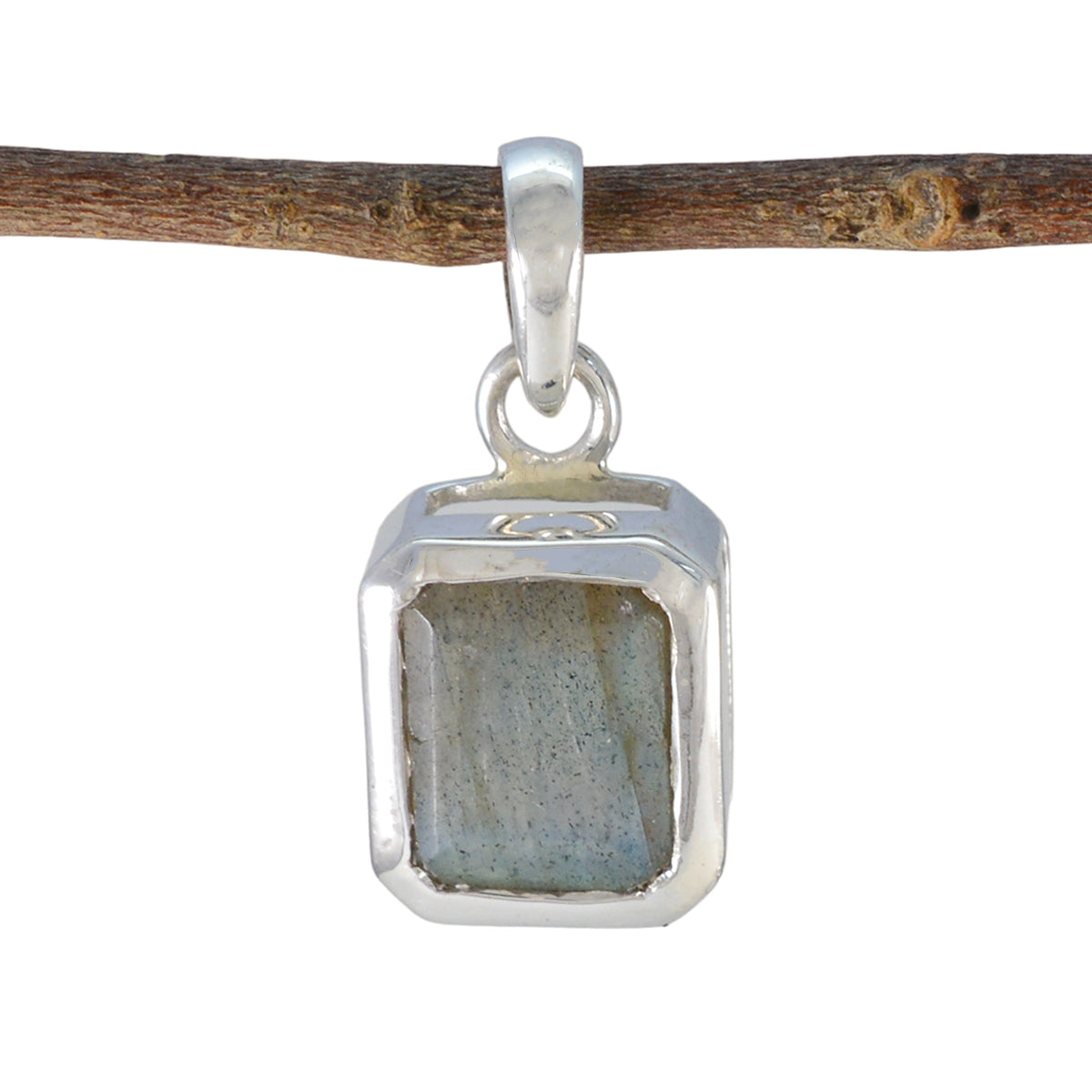 Lourdes Dainty Engagement Pendant Jewelry for Everyday Glam Labradorite Grey Grey