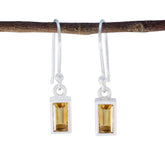 Leah Dainty Gemstone Earrings India for Everyday Elegance Citrine Yellow Dangle