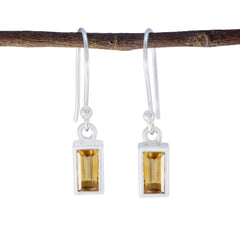 Leah Dainty Gemstone Earrings India for Everyday Elegance Citrine Yellow Dangle