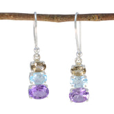 Sarah Dainty Gemstone Earrings for Everyday Glam Multi multicolor Dangle