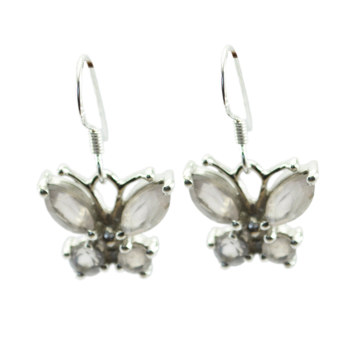 Teresa Dainty Gemstone Earrings for Everyday Glam Rose Quartz Pink Dangle