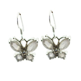 Teresa Dainty Gemstone Earrings for Everyday Glam Rose Quartz Pink Dangle