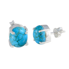 Rebeca Dainty Gemstone Earrings in Turquoise Style