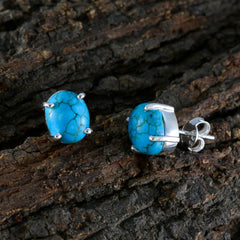 Rebeca Dainty Gemstone Earrings in Turquoise Style