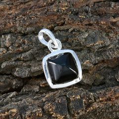 Bianca Dainty Gemstone Jewelry Silver Square Pendant