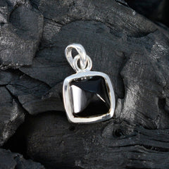 Bianca Dainty Gemstone Jewelry Silver Square Pendant