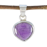 Pilar Dainty Gemstone Pendant in Amethyst Design Amethyst Purple Purple
