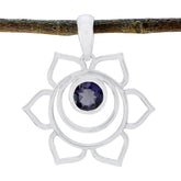 Ida Dainty Gemstone Pendant Online - Elegant Jewelry Iolite Blue Blue